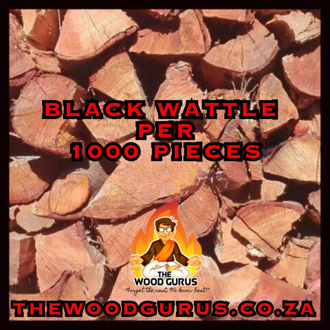 Black Wattle - Order per 1000 Pieces (proper black wattle) approximately 65% - 75% Dry | The Wood Gurus