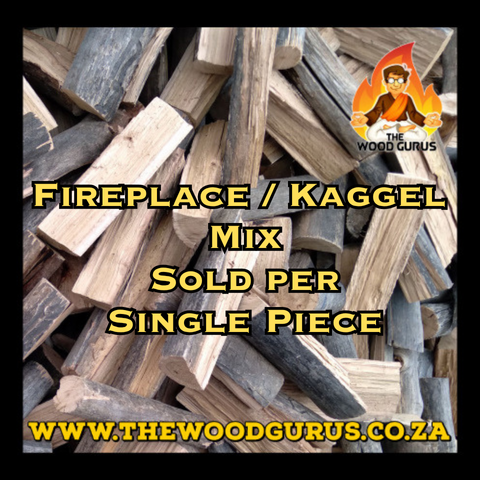 Blue Gum Fireplace/Kaggel Mix - Seasoned (Approximatly 15% Moisture) per Single Piece | The Wood Gurus