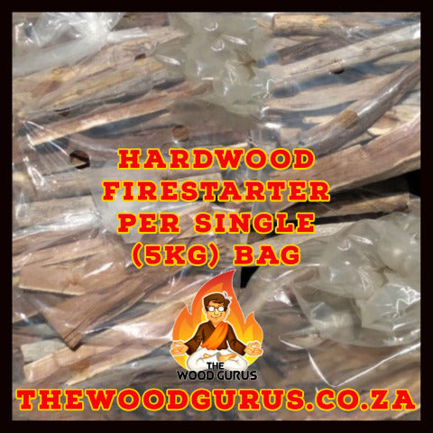 Hardwood Firestarters / Kindling - Per Single 5kg Bag (Namibian)| The Wood Gurus