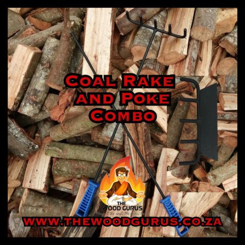 Coal/Ash Rake and Fire Poker Combo (Steel Construction) | The Wood Gurus