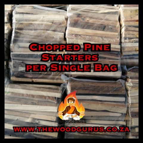 Kindling / Fire Starters Pine Chopped Starter - Per Single Bag | The Wood Gurus