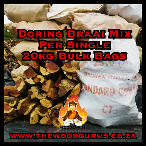 Doring Braai Mix Bulk Bag (20KG) - Order per Single 20kg Bulk Bag | The Wood Gurus