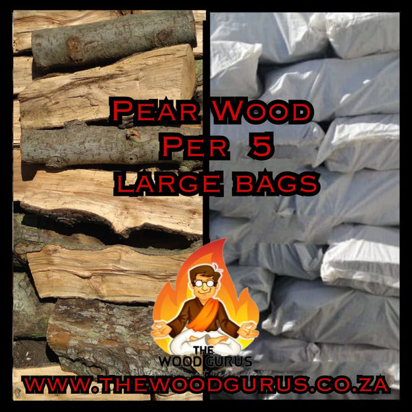 Pear Wood - Order per 5 Large Bag | The Wood Gurus