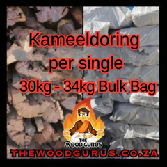 Kameeldoring 30kg - 34kg Bulk Bag - Namibian Hardwood (1 x30kg - 34kg Bulk Bag)  | The Wood Gurus