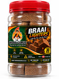 Braai Lighters - Natural Wood Fibre - Jumbo Tub (30 pieces) | The Wood Gurus