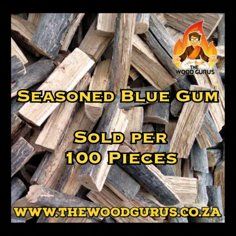 Blue Gum DRY - Well Seasoned - Sold per 100 Pieces | The Wood Gurus - The Wood Gurus