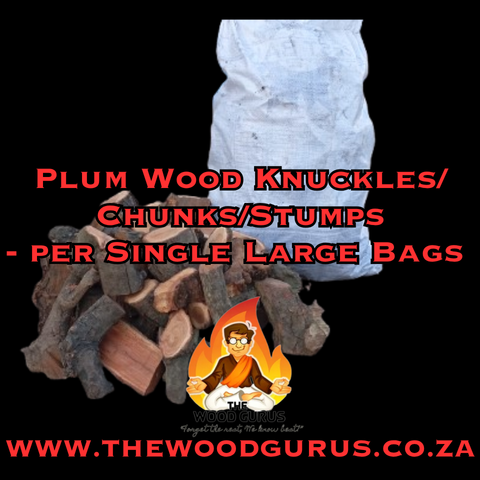 Plum Wood Knuckles/Chunks - per Single Large Bags | The Wood Gurus