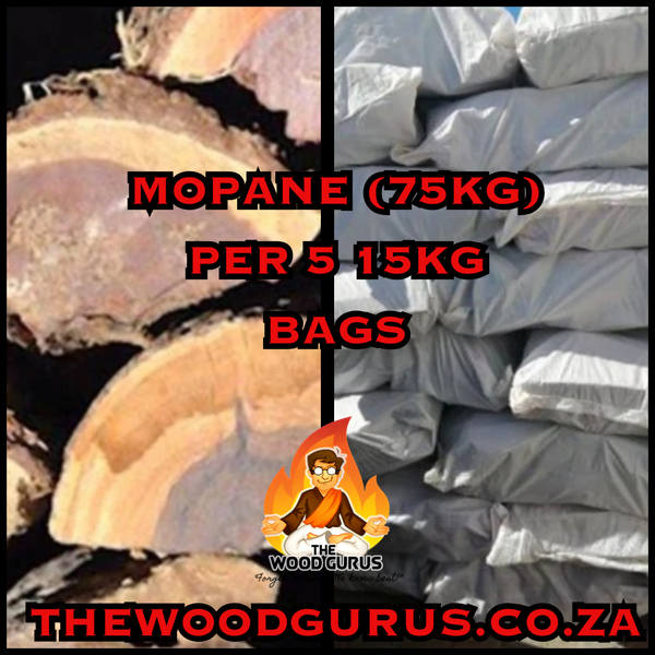 Mopane Hardwood (Namibian) (75kg) - Order per 5x15kg Bags | The Wood Gurus