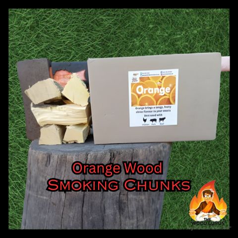 Smoking Chunks - Orange Wood | The Wood Gurus