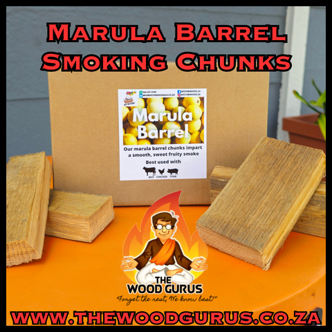 Smoking Chunks - Marula Barrel Wood | The Wood Gurus