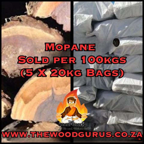 Mopane Hardwood (Namibian) (100kg) - Order per 5 X 20kg Bags | The Wood Gurus