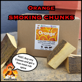 Smoking Chunks - Orange Wood | The Wood Gurus