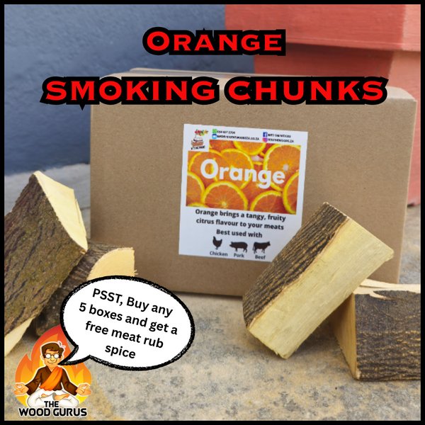 Smoking Chunks - Orange Wood | The Wood Gurus