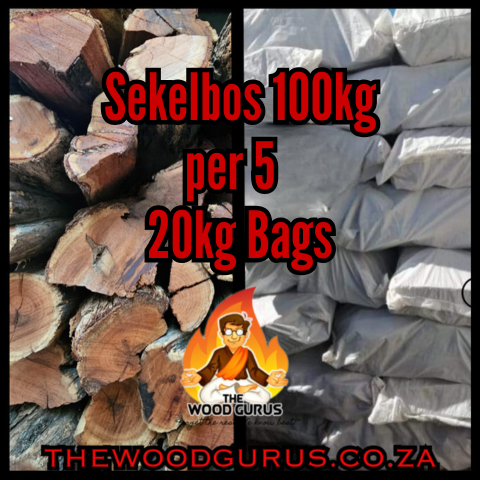 Sekelbos per 100kg ( 5 X 20kg Bags) | The Wood Gurus
