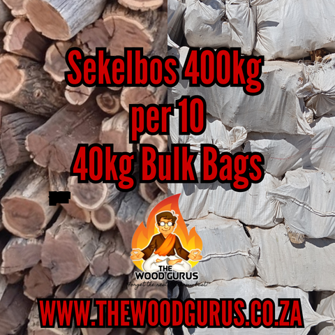 Sekelbos Bulk 400kg - Sold per 10 X 40kg Bags | The Wood Gurus