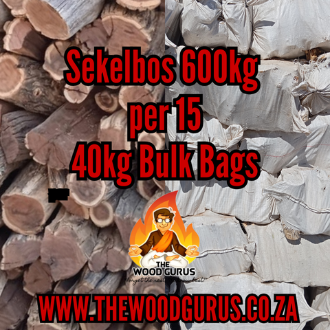 Sekelbos Bulk 600kg - Sold per 15 X 40kg Bags | The Wood Gurus