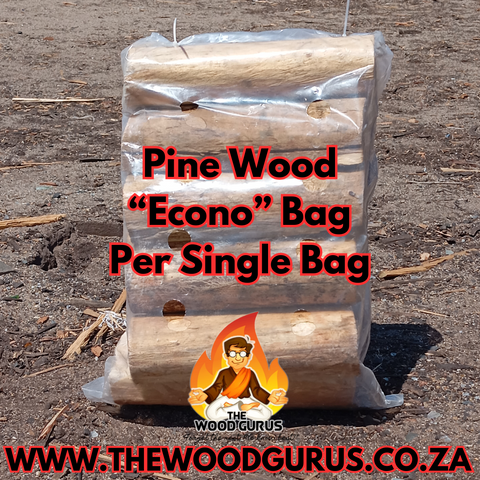 Pine Firewood - Order per 1 Medium Bag | The Wood Gurus