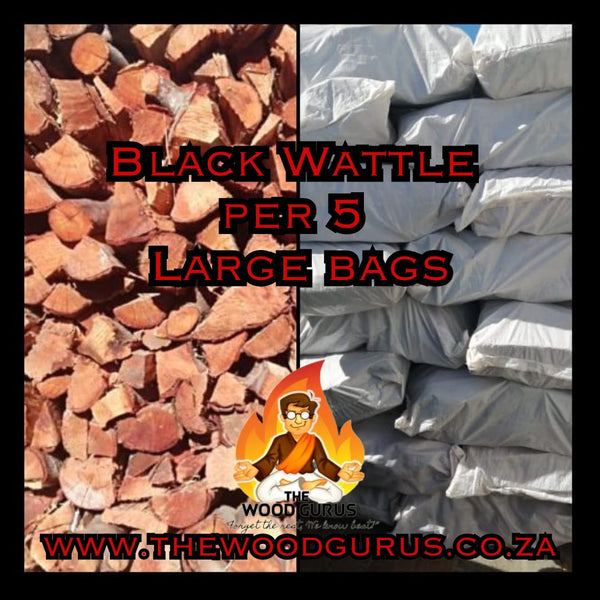 Black Wattle - Order per 5 Large Bags (proper black wattle) | The Wood Gurus