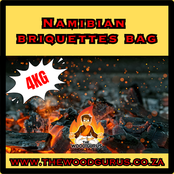 Namibian Briquettes Single 4kg Bag | The Wood Gurus