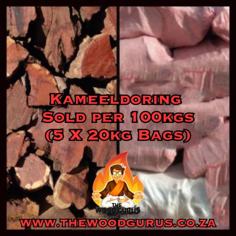 Kameeldoring (100kg) Hardwood (Namibian) - Order per 5  x 20kg Bulk bags | The Wood Gurus