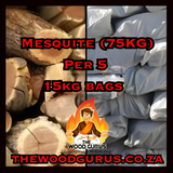 Mesquite (75kg) - Order per 5 X 15kg Bags | The Wood Gurus