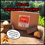Smoking Chunks - Peach Wood | The Wood Gurus