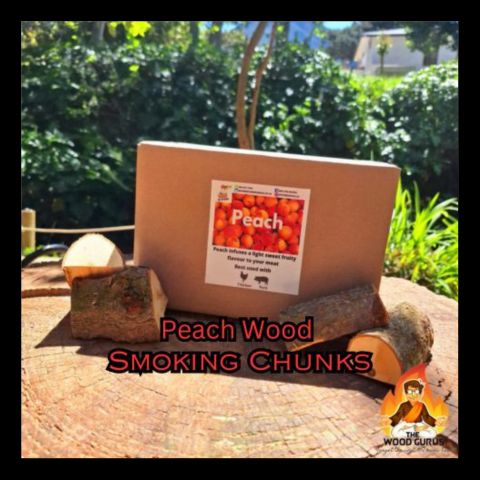 Smoking Chunks - Peach Wood | The Wood Gurus