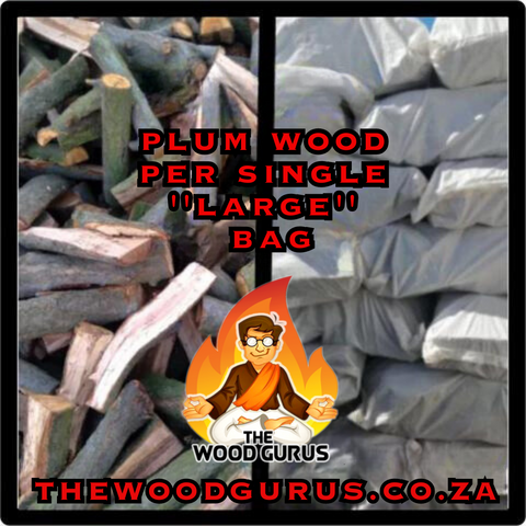 Plum Wood - Order per Single Large Bag | The Wood Gurus