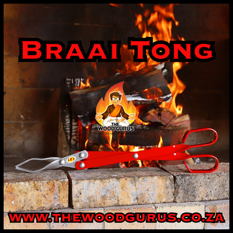 Braai Tongs - Medium Lengh (Aluminium) LKS Brand | The Wood Gurus