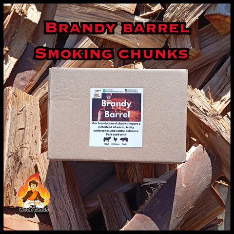 Smoking Chunks - Brandy Barrel Wood | The Wood Gurus